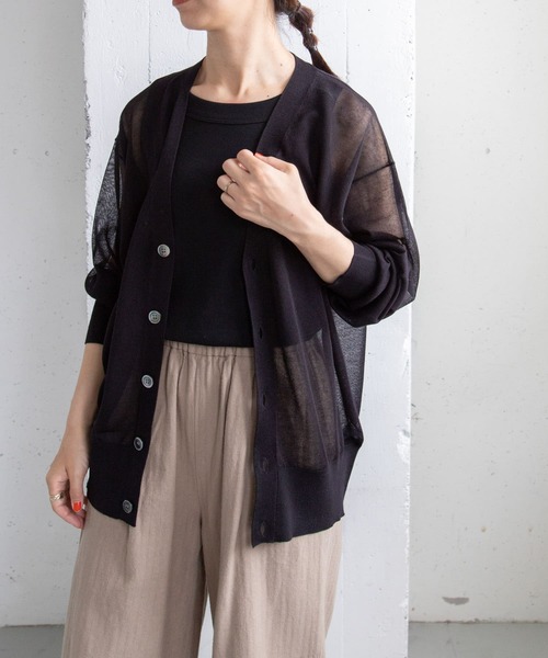 FORK&SPOON（フォークアンドスプーン）の「FORK&SPOON　フライスタンクトップ（タンクトップ・レディース・ブラック/オフホワイト・1）」の6枚目の写真