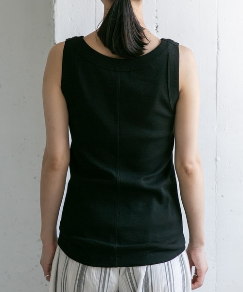 FORK&SPOON（フォークアンドスプーン）の「FORK&SPOON　フライスタンクトップ（タンクトップ・レディース・ブラック/オフホワイト・1）」の21枚目の写真