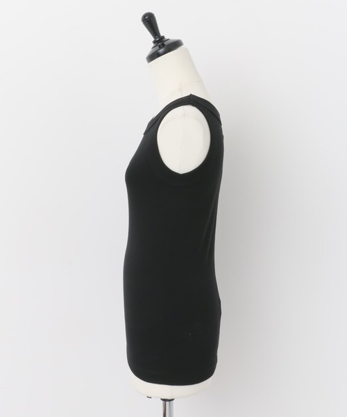 FORK&SPOON（フォークアンドスプーン）の「FORK&SPOON　フライスタンクトップ（タンクトップ・レディース・ブラック/オフホワイト・1）」の7枚目の写真