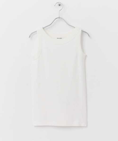 FORK&SPOON（フォークアンドスプーン）の「FORK&SPOON　フライスタンクトップ（タンクトップ・レディース・ブラック/オフホワイト・1）」の9枚目の写真