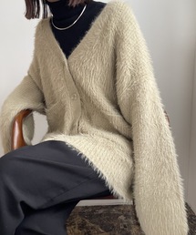 shaggy over size cardigan / シャギーオーバーサイズカーディガン