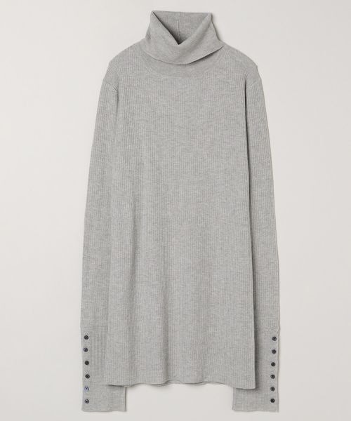 JEANASIS（ジーナシス）の「14Gカラーリブタートル/980538（ニット/セーター・レディース・パープル/レッド/グレー/ブラック/パープル系その他/ボルドー/ライム/ネイビー/オフホワイト/チャコールグレー・FREE）」の5枚目の写真