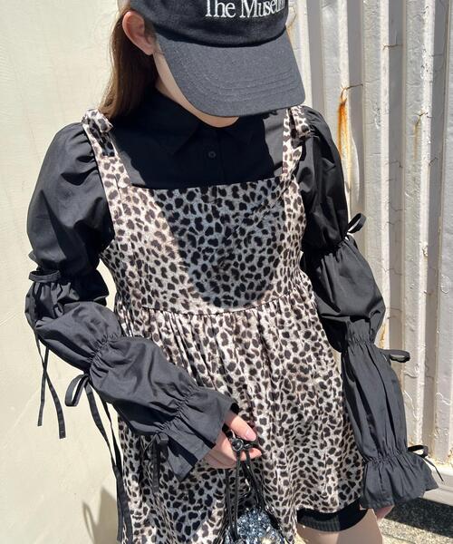 WC（ダブル シー）の「リボンキャンディースリーブブラウス（シャツ/ブラウス・レディース・ホワイト/ブラック・FREE）」の13枚目の写真