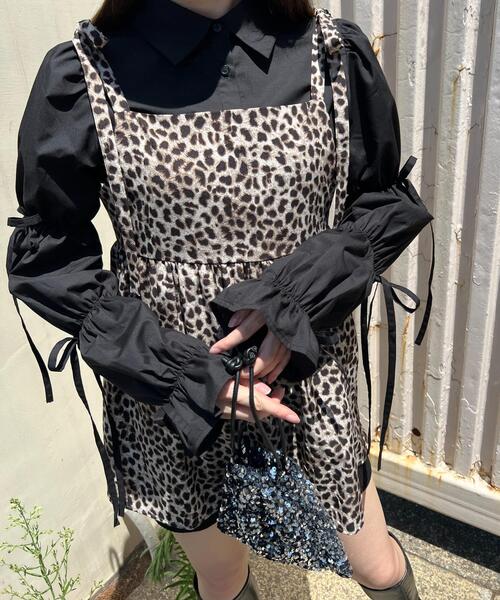 WC（ダブル シー）の「リボンキャンディースリーブブラウス（シャツ/ブラウス・レディース・ホワイト/ブラック・FREE）」の14枚目の写真