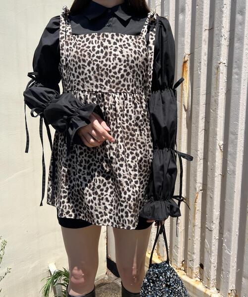 WC（ダブル シー）の「リボンキャンディースリーブブラウス（シャツ/ブラウス・レディース・ホワイト/ブラック・FREE）」の16枚目の写真