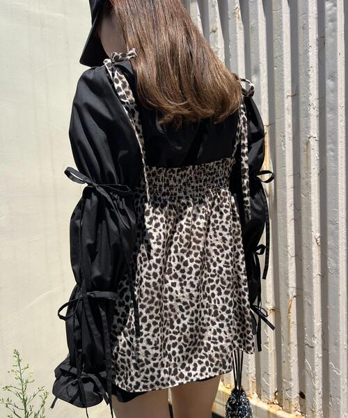 WC（ダブル シー）の「リボンキャンディースリーブブラウス（シャツ/ブラウス・レディース・ホワイト/ブラック・FREE）」の18枚目の写真