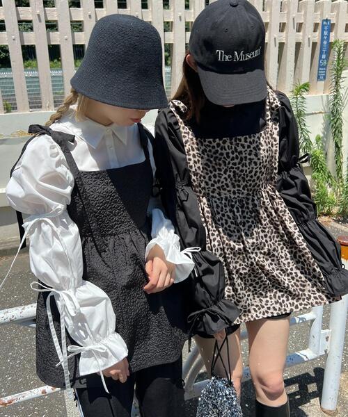 WC（ダブル シー）の「リボンキャンディースリーブブラウス（シャツ/ブラウス・レディース・ホワイト/ブラック・FREE）」の22枚目の写真