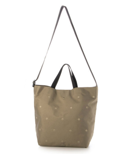 cache cache（カシュ カシュ）の「カシュカシュ cachecache / ドット刺繍ナイロン2wayショルダー（ショルダーバッグ・レディース・ブラック/ベージュ/グリーン/ダークグレー/ブルー/ライトグレー/アイボリー/チョコ・FREE）」の13枚目の写真