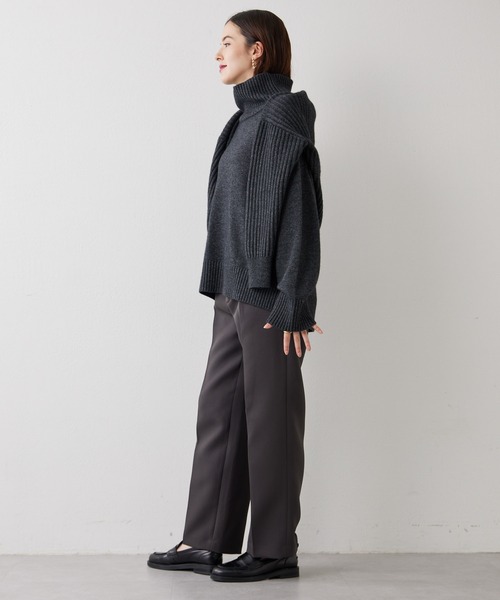 Whim Gazette（ウィムガゼット）の「ウールカーディガン（カーディガン/ボレロ・レディース・ベージュ/チャコールグレー/オフホワイト・FREE）」の21枚目の写真