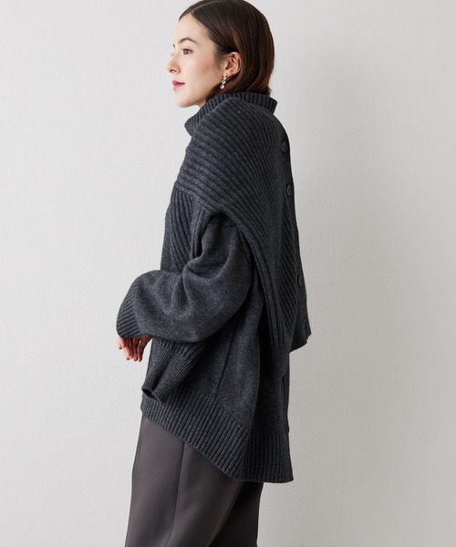 Whim Gazette（ウィムガゼット）の「ウールカーディガン（カーディガン/ボレロ・レディース・ベージュ/チャコールグレー/オフホワイト・FREE）」の22枚目の写真