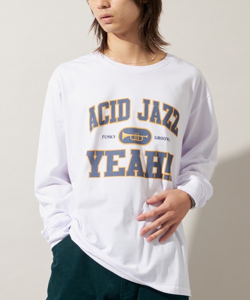 JOURNAL STANDARD(ジャーナルスタンダード)の「【ZOZO限定】ZZ LOSFORNIA STANDARD L/S 2(Tシャツ/カットソー・メンズ・ホワイト系その他2/ホワイト/ホワイト系その他3/ホワイト系その他/ホワイト×イエロー/ホワイト×ブルー/ホワイト×ネイビー/ホワイト×レッド・L/S/M/XS/XXL/XL)」の5枚目の写真