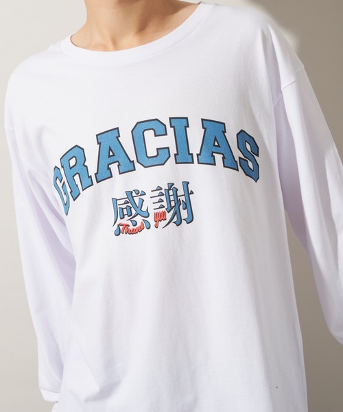 JOURNAL STANDARD(ジャーナルスタンダード)の「【ZOZO限定】ZZ LOSFORNIA STANDARD L/S 2(Tシャツ/カットソー・メンズ・ホワイト系その他2/ホワイト/ホワイト系その他3/ホワイト系その他/ホワイト×イエロー/ホワイト×ブルー/ホワイト×ネイビー/ホワイト×レッド・L/S/M/XS/XXL/XL)」の9枚目の写真