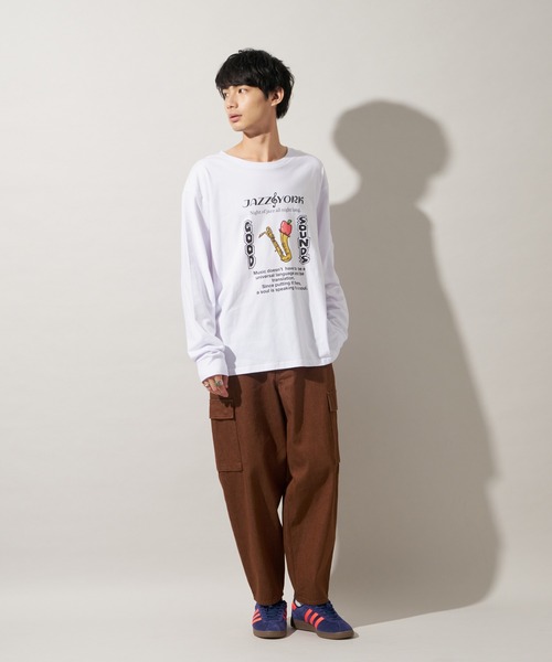JOURNAL STANDARD(ジャーナルスタンダード)の「【ZOZO限定】ZZ LOSFORNIA STANDARD L/S 2(Tシャツ/カットソー・メンズ・ホワイト系その他2/ホワイト/ホワイト系その他3/ホワイト系その他/ホワイト×イエロー/ホワイト×ブルー/ホワイト×ネイビー/ホワイト×レッド・L/S/M/XS/XXL/XL)」の11枚目の写真