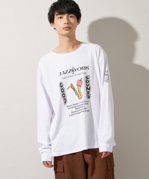JOURNAL STANDARD(ジャーナルスタンダード)の「【ZOZO限定】ZZ LOSFORNIA STANDARD L/S 2(Tシャツ/カットソー・メンズ・ホワイト系その他2/ホワイト/ホワイト系その他3/ホワイト系その他/ホワイト×イエロー/ホワイト×ブルー/ホワイト×ネイビー/ホワイト×レッド・L/S/M/XS/XXL/XL)」の14枚目の写真