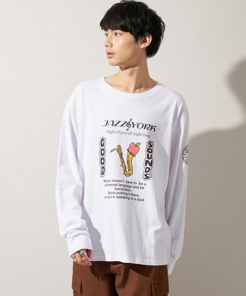 JOURNAL STANDARD(ジャーナルスタンダード)の「【ZOZO限定】ZZ LOSFORNIA STANDARD L/S 2(Tシャツ/カットソー・メンズ・ホワイト系その他2/ホワイト/ホワイト系その他3/ホワイト系その他/ホワイト×イエロー/ホワイト×ブルー/ホワイト×ネイビー/ホワイト×レッド・L/S/M/XS/XXL/XL)」の15枚目の写真