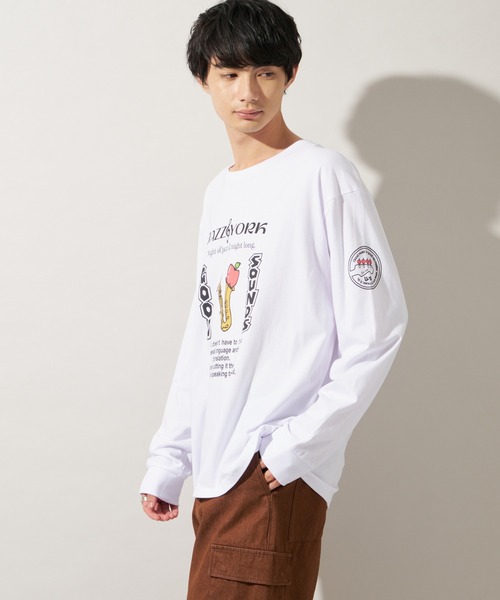 JOURNAL STANDARD(ジャーナルスタンダード)の「【ZOZO限定】ZZ LOSFORNIA STANDARD L/S 2(Tシャツ/カットソー・メンズ・ホワイト系その他2/ホワイト/ホワイト系その他3/ホワイト系その他/ホワイト×イエロー/ホワイト×ブルー/ホワイト×ネイビー/ホワイト×レッド・L/S/M/XS/XXL/XL)」の16枚目の写真
