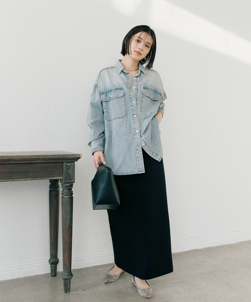 MONN.:./ビッグデニムシャツ（シャツ/ブラウス）｜RIVE DROITE
