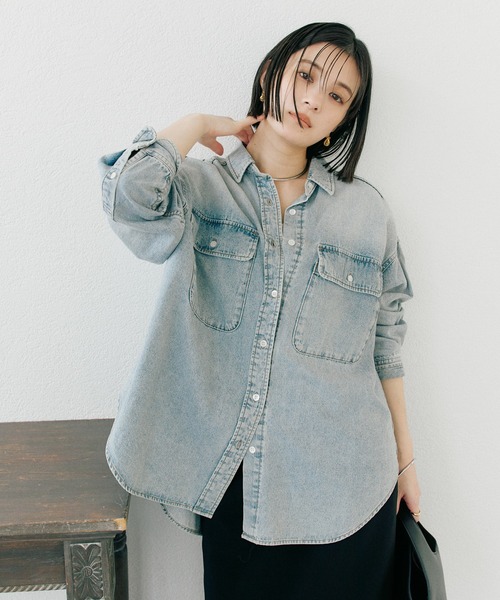 RIVE DROITE（リヴドロワ）の「MONN.:./ビッグデニムシャツ（シャツ