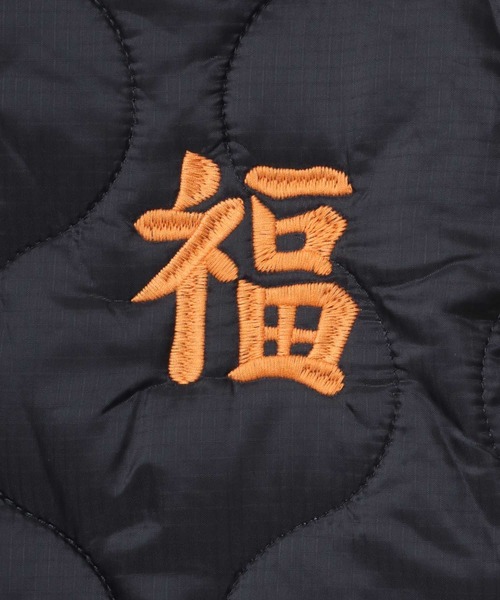 HOUSTON(ヒューストン)の「HOUSTON/ヒューストン Quilting Vietnam Jacket/ナイロンリップ キルティング ベトナムジャケット/ベトジャン(ミリタリージャケット・メンズ・ライトカーキ/ブラック・M/L/XL)」の12枚目の写真