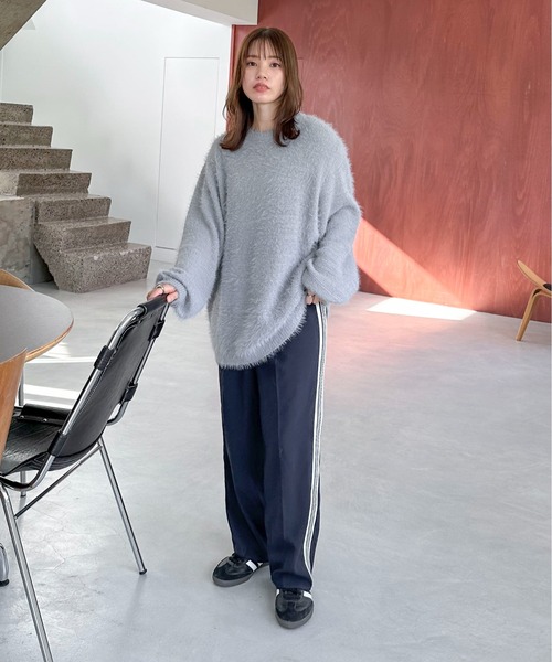 feepur(フェピュール)の「【ハンドウォッシャブル】ラメシャギールーズニット(ニット/セーター・レディース・ブラック/グレー/オフホワイト・MEDIUM)」の13枚目の写真