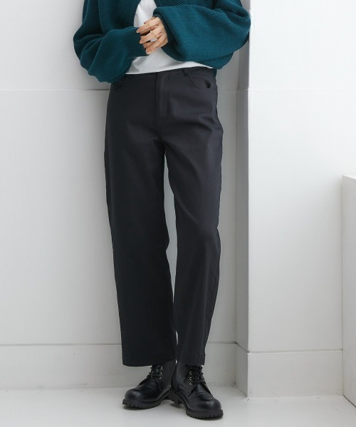 nissen（ニッセン）の「【あったか裏起毛】ストレッチゆるフィットワイドパンツ（チノパンツ・レディース・ボルドー/ベージュ/チャコール/ブラック系1/ネイビー系2/ネイビー系1/ブラック・LL/3L/S/L/M）」の8枚目の写真