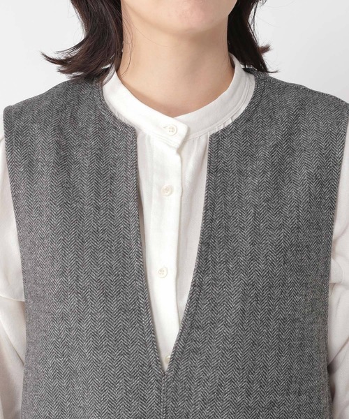 studio CLIP（スタディオクリップ）の「ダブルポケットジャンスカ（ジャンパースカート・レディース・チャコール/ベージュ/ブラウン・ﾌﾘｰ(L)/FREE/PF）」の11枚目の写真