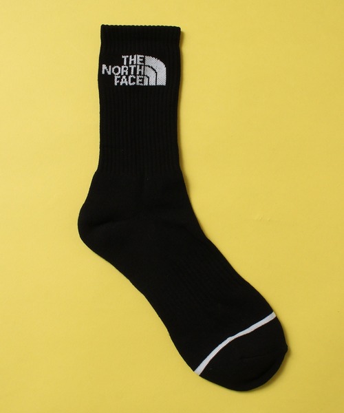 THE NORTH FACE（ザノースフェイス）の「【THE NORTH FACE/ザノースフェイス】ワンポイントロゴ ミッドソックス/靴下(3足セット)（ソックス/靴下・メンズ・ブラック/ホワイト・M/L）」の5枚目の写真
