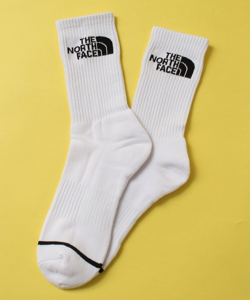THE NORTH FACE（ザノースフェイス）の「【THE NORTH FACE/ザノースフェイス】ワンポイントロゴ ミッドソックス/靴下(3足セット)（ソックス/靴下・メンズ・ブラック/ホワイト・M/L）」の12枚目の写真