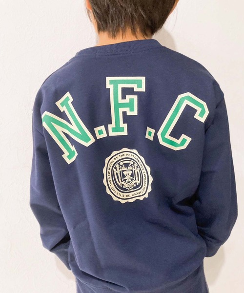 ZI-ON（ジーオン）の「あったか裏起毛 アメカジプリントオーバーサイズトレーナー（スウェット・キッズ・ブラック系その他/グレー系その他2/グレー系その他/グレー系その他3/ブラック/ブルー系その他2/ブラック系その他4/ネイビー/杢グレー/ブルー系その他/ブラック系その他2/グリーン系その他/グレー系その他4/グリーン/ブラック系その他3/サックスブルー・120cm/130cm/140cm/150cm/160cm/110cm）」の15枚目の写真