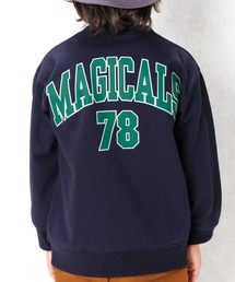 ZI-ON | あったか裏起毛 アメカジプリントオーバーサイズトレーナー(スウェット)