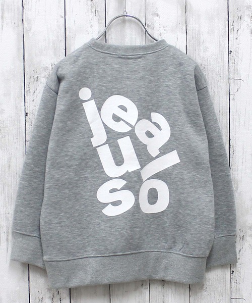 ZI-ON（ジーオン）の「あったか裏起毛 アメカジプリントオーバーサイズトレーナー（スウェット・キッズ・ブラック系その他/グレー系その他2/グレー系その他/グレー系その他3/ブラック/ブルー系その他2/ブラック系その他4/ネイビー/杢グレー/ブルー系その他/ブラック系その他2/グリーン系その他/グレー系その他4/グリーン/ブラック系その他3/サックスブルー・120cm/130cm/140cm/150cm/160cm/110cm）」の10枚目の写真