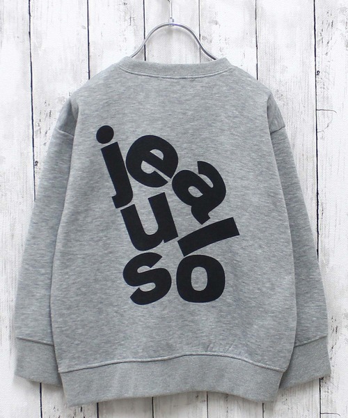 ZI-ON（ジーオン）の「あったか裏起毛 アメカジプリントオーバーサイズトレーナー（スウェット・キッズ・ブラック系その他/グレー系その他2/グレー系その他/グレー系その他3/ブラック/ブルー系その他2/ブラック系その他4/ネイビー/杢グレー/ブルー系その他/ブラック系その他2/グリーン系その他/グレー系その他4/グリーン/ブラック系その他3/サックスブルー・120cm/130cm/140cm/150cm/160cm/110cm）」の11枚目の写真