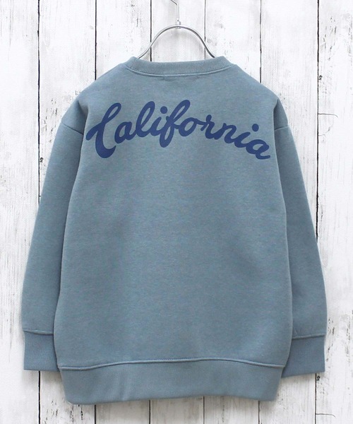 ZI-ON（ジーオン）の「あったか裏起毛 アメカジプリントオーバーサイズトレーナー（スウェット・キッズ・ブラック系その他/グレー系その他2/グレー系その他/グレー系その他3/ブラック/ブルー系その他2/ブラック系その他4/ネイビー/杢グレー/ブルー系その他/ブラック系その他2/グリーン系その他/グレー系その他4/グリーン/ブラック系その他3/サックスブルー・120cm/130cm/140cm/150cm/160cm/110cm）」の16枚目の写真