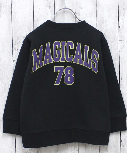 セール】あったか裏起毛 アメカジプリントオーバーサイズトレーナー