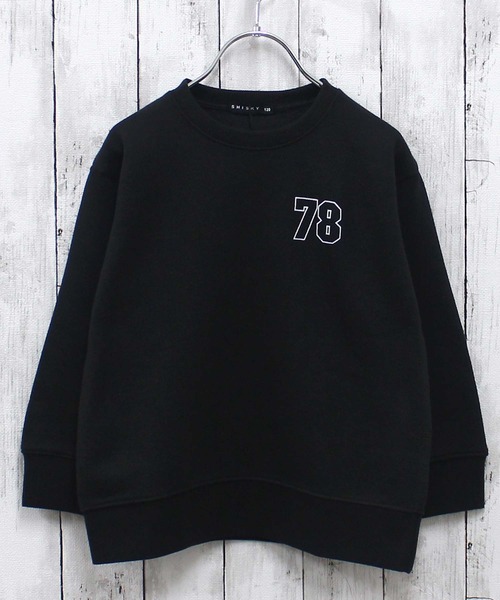 ZI-ON（ジーオン）の「あったか裏起毛 アメカジプリントオーバーサイズトレーナー（スウェット・キッズ・ブラック系その他/グレー系その他2/グレー系その他/グレー系その他3/ブラック/ブルー系その他2/ブラック系その他4/ネイビー/杢グレー/ブルー系その他/ブラック系その他2/グリーン系その他/グレー系その他4/グリーン/ブラック系その他3/サックスブルー・120cm/130cm/140cm/150cm/160cm/110cm）」の17枚目の写真