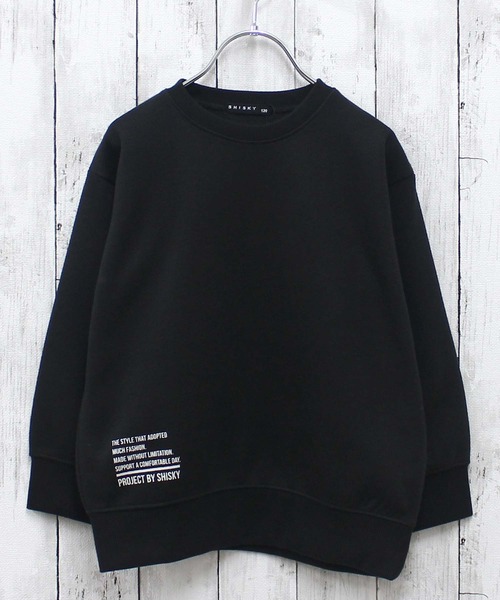 ZI-ON（ジーオン）の「あったか裏起毛 アメカジプリントオーバーサイズトレーナー（スウェット・キッズ・ブラック系その他/グレー系その他2/グレー系その他/グレー系その他3/ブラック/ブルー系その他2/ブラック系その他4/ネイビー/杢グレー/ブルー系その他/ブラック系その他2/グリーン系その他/グレー系その他4/グリーン/ブラック系その他3/サックスブルー・120cm/130cm/140cm/150cm/160cm/110cm）」の20枚目の写真