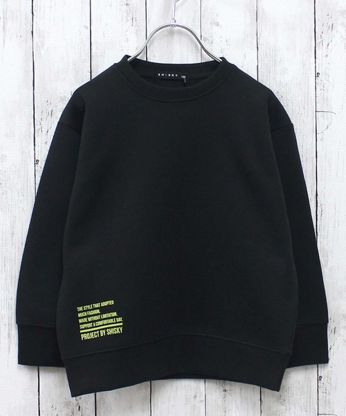 ZI-ON（ジーオン）の「あったか裏起毛 アメカジプリントオーバーサイズトレーナー（スウェット・キッズ・ブラック系その他/グレー系その他2/グレー系その他/グレー系その他3/ブラック/ブルー系その他2/ブラック系その他4/ネイビー/杢グレー/ブルー系その他/ブラック系その他2/グリーン系その他/グレー系その他4/グリーン/ブラック系その他3/サックスブルー・120cm/130cm/140cm/150cm/160cm/110cm）」の22枚目の写真