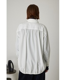 美品⭐RIM.ARK リムアーク　 シャツ　ブラウス　長袖　ホワイト RIM.ARK（リムアーク）の「Long light round shirt ロングライト