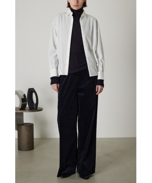 RIM.ARK(リムアーク)の「Back balloon big SH(シャツ/ブラウス・レディース・ライトブラウン/ホワイト/ネイビー・38/36)」の20枚目の写真