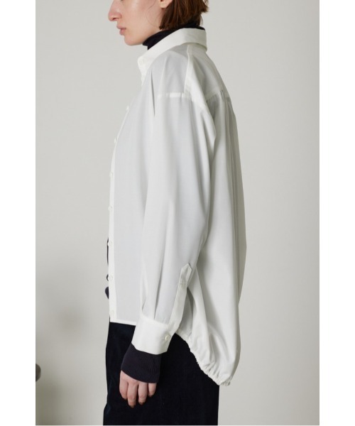 RIM.ARK ネック デザイン ボックス トップス ブラウス 半袖　ホワイト RIM.ARK（リムアーク）の「Back balloon big SH（シャツ/ブラウス