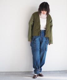 MOIST＆WARM デニムカーゴパンツ
