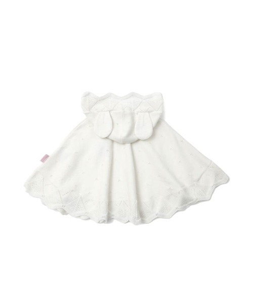 coeur a coeur（クーラクール）の「coeur a coeur うさみみケープ（その他アウター・キッズ・アイボリー/ピンク・70-80cm）」の10枚目の写真