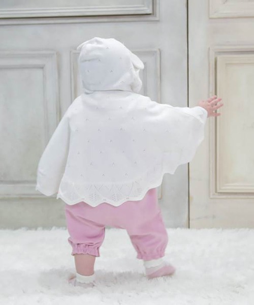 coeur a coeur（クーラクール）の「coeur a coeur うさみみケープ（その他アウター・キッズ・アイボリー/ピンク・70-80cm）」の14枚目の写真