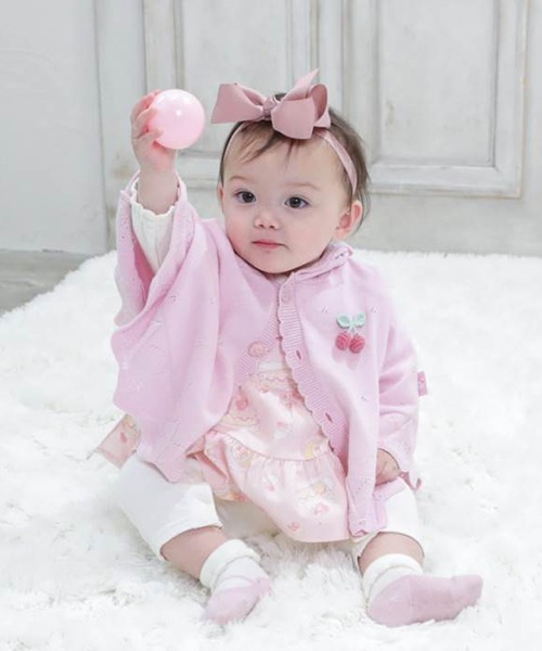 coeur a coeur（クーラクール）の「coeur a coeur うさみみケープ（その他アウター・キッズ・アイボリー/ピンク・70-80cm）」の17枚目の写真