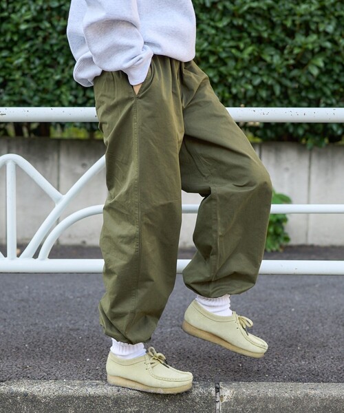 FREAK'S STORE（フリークスストア）の「ミリタリー リボン パンツ/ イージーパンツ（カーゴパンツ・レディース・オリーブ/ブラウン/ブラック・ﾌﾘ-）」の9枚目の写真