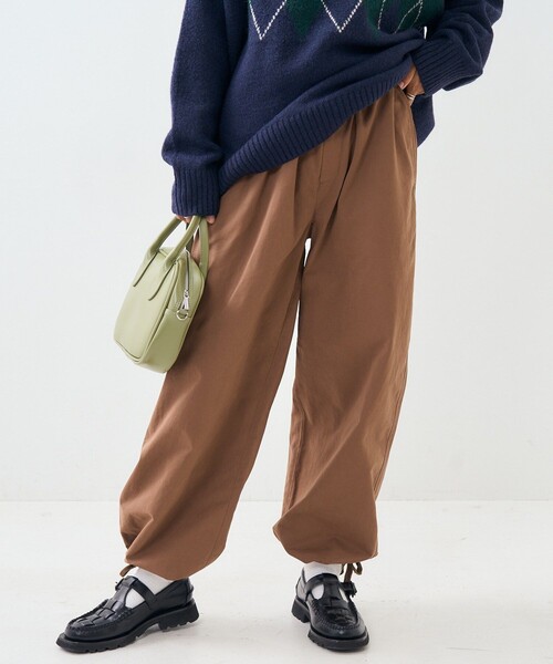 FREAK'S STORE（フリークスストア）の「ミリタリー リボン パンツ/ イージーパンツ（カーゴパンツ・レディース・オリーブ/ブラウン/ブラック・ﾌﾘ-）」の15枚目の写真