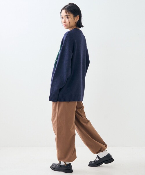 FREAK'S STORE（フリークスストア）の「ミリタリー リボン パンツ/ イージーパンツ（カーゴパンツ・レディース・オリーブ/ブラウン/ブラック・ﾌﾘ-）」の18枚目の写真