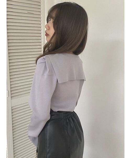 dazzlin(ダズリン)の「フェイクレザーエレガントナロースカート(スカート・レディース・ブラック/ベージュ・SMALL/MEDIUM)」の10枚目の写真