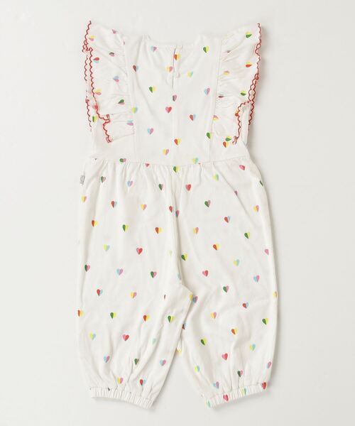 STELLA McCARTNEY(ステラマッカートニー)の「STELLA McCARTNEY (ステラマッカートニー) Baby ハートプリントノースリーブロンパース(ロンパース・キッズ・アイボリー・24M/18M)」の2枚目の写真