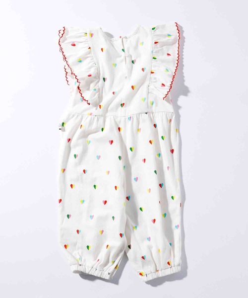 STELLA McCARTNEY(ステラマッカートニー)の「STELLA McCARTNEY (ステラマッカートニー) Baby ハートプリントノースリーブロンパース(ロンパース・キッズ・アイボリー・24M/18M)」の4枚目の写真